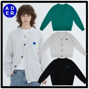 ADERERROR  |Casual Style Street Style Logo Cardigans