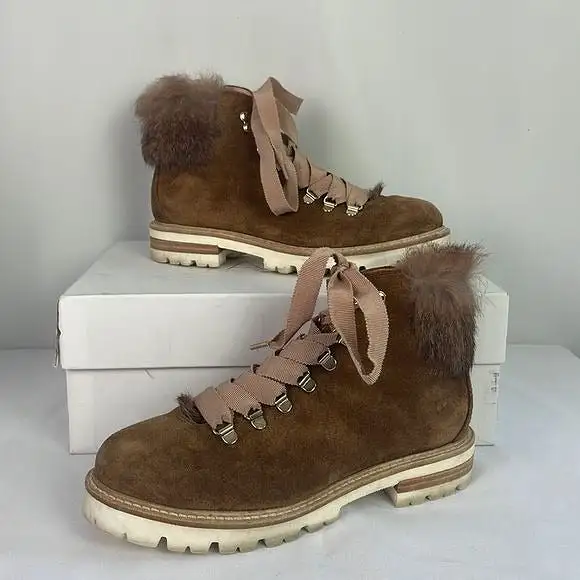 AGLTanSuede Fur Lined Boots