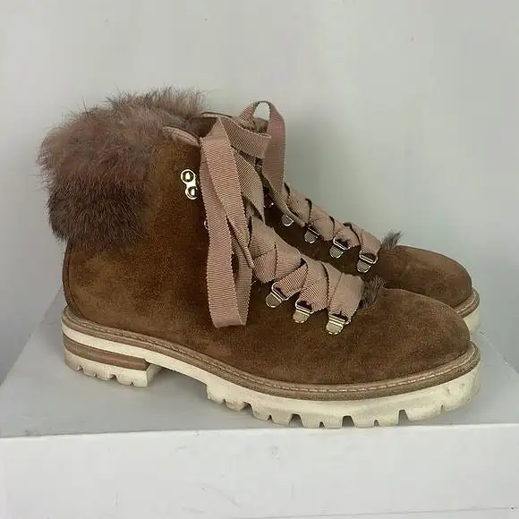 AGLTanSuede Fur Lined Boots