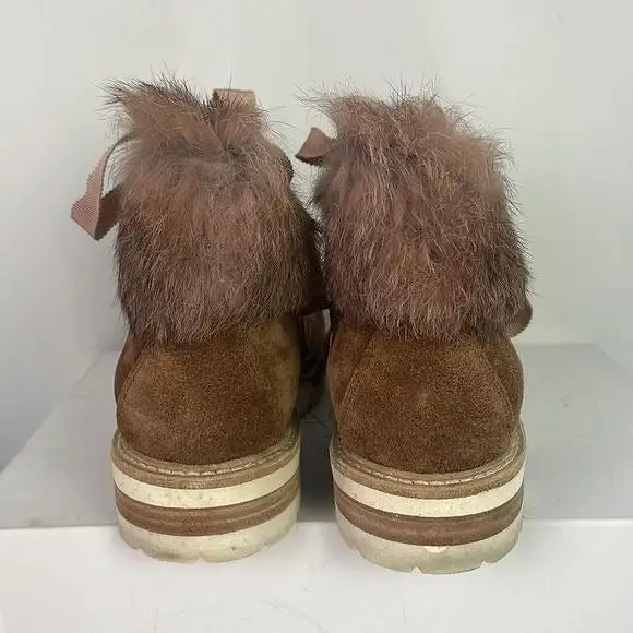 AGLTanSuede Fur Lined Boots