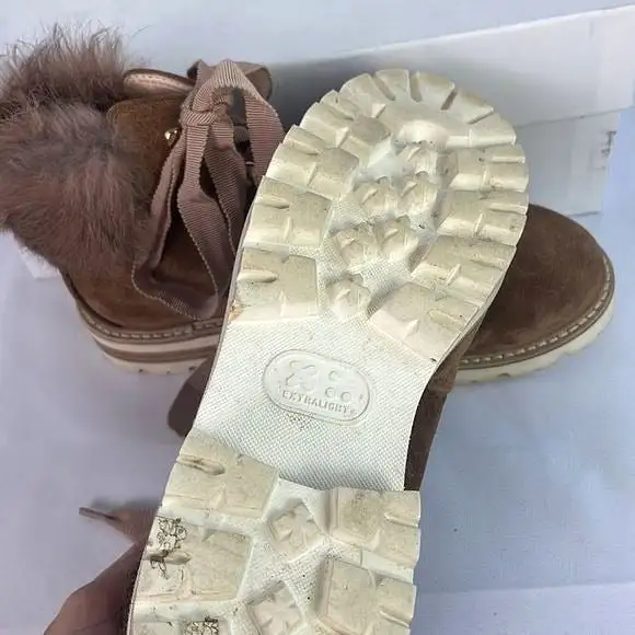 AGLTanSuede Fur Lined Boots