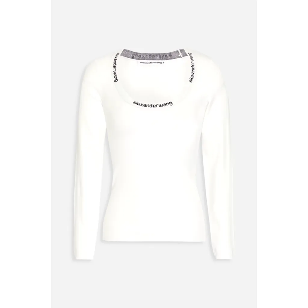 Alexander Wang  |Casual Style U-Neck Long Sleeves Plain Logo