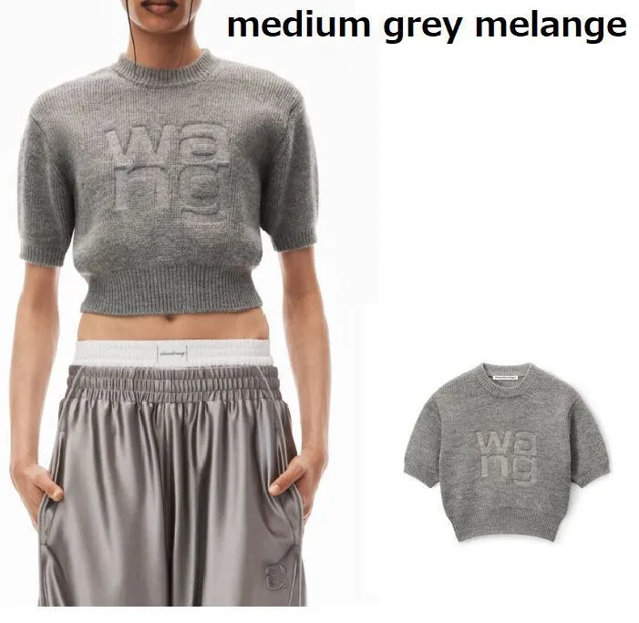 Alexander Wang  |Crew Neck Casual Style Unisex Street Style Plain