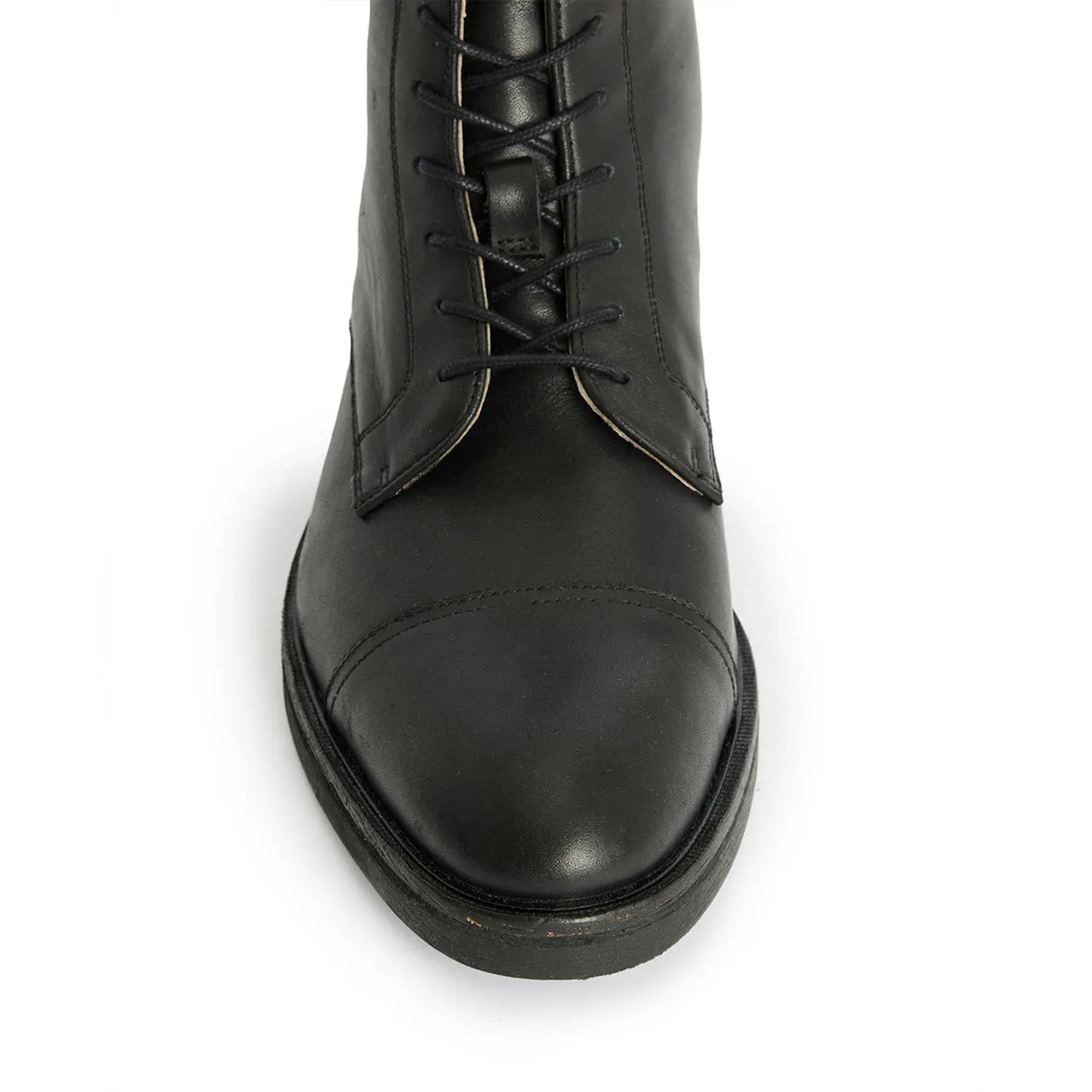 ALLSAINTS Drago Lace-Up Leather Boots - Black