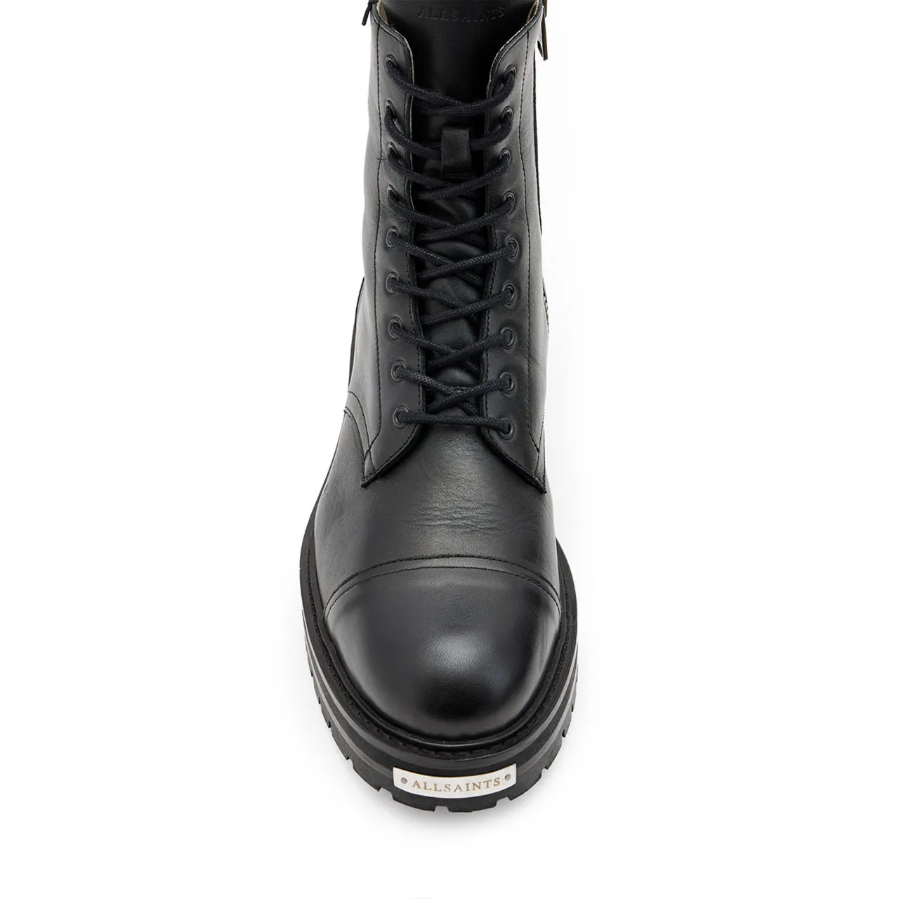 ALLSAINTS Hank Chunky Leather Boots - Black