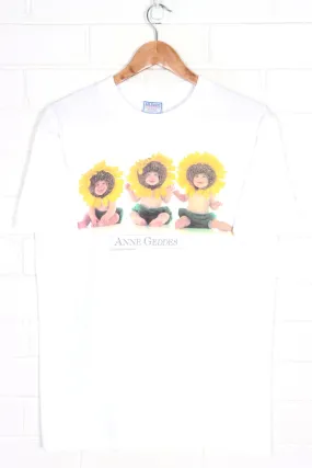 Anne Geddes 1995 Sunflower Babies Single Stitch T-Shirt USA Made (M)