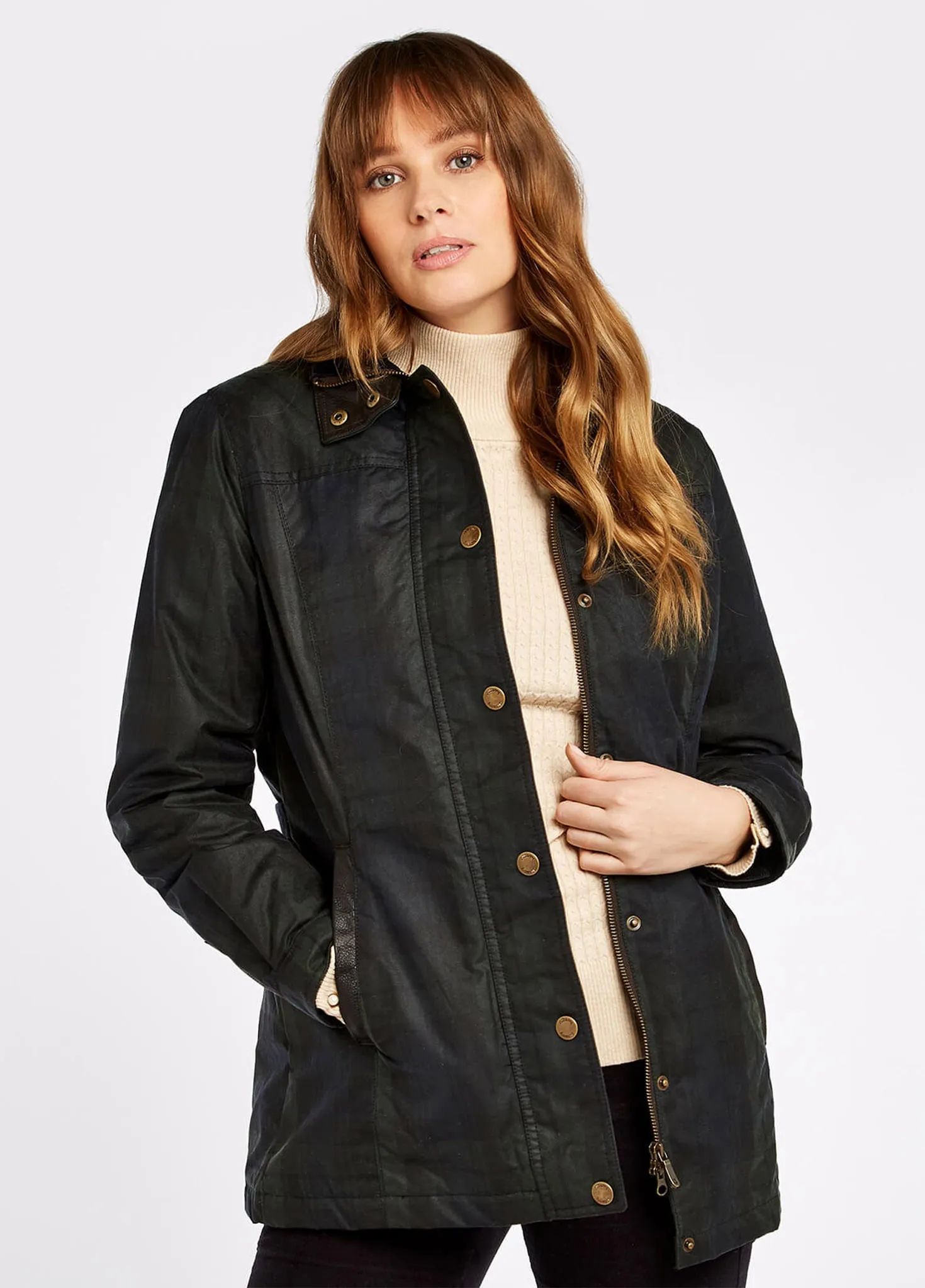 Annestown Wax Jacket - Black Watch