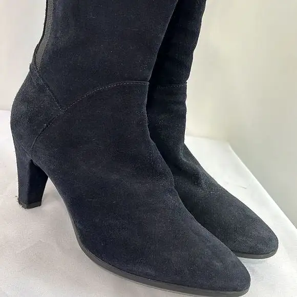 Aquatalia BlackSuede Heel Boots