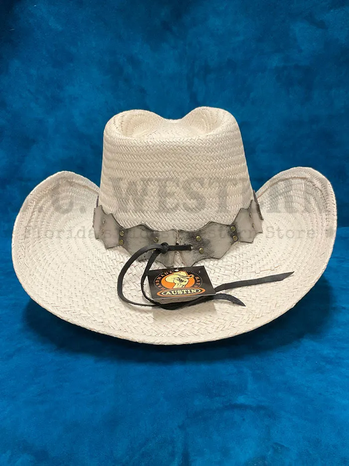 Austin Hats 05-916 TEXAS WINTER Straw Hat White