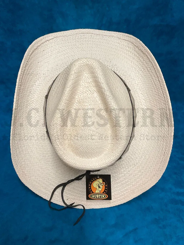 Austin Hats 05-916 TEXAS WINTER Straw Hat White