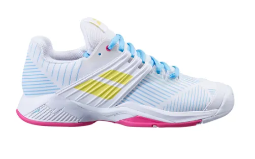 Babolat Propulse Fury All Court Women's Shoes [White/Sulphur Spring]