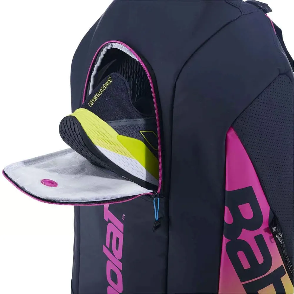 Babolat Pure Aero Rafa 2023 6R Tennis Kit Bag (Yellow/Pink/Blue)