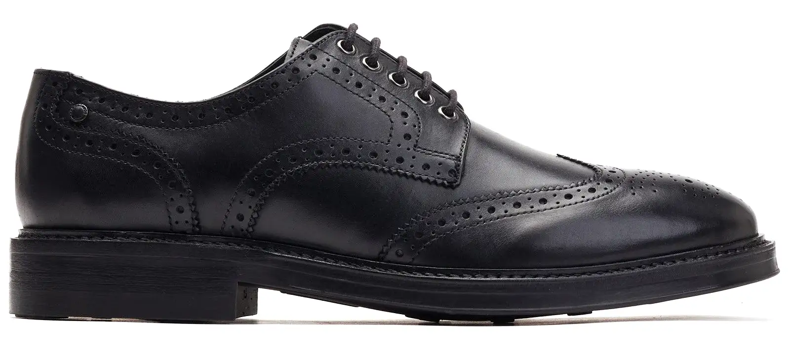 Base London Bryce Mens Leather Lace Up Brogue Shoe