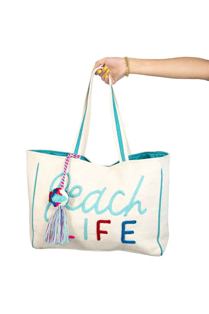 Beach Life Tote or Beach Bag