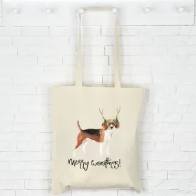 Beagle Christmas Tote Bag