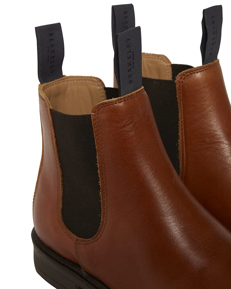 Berkeley - Ws Chelsea Leather Boots Cognac