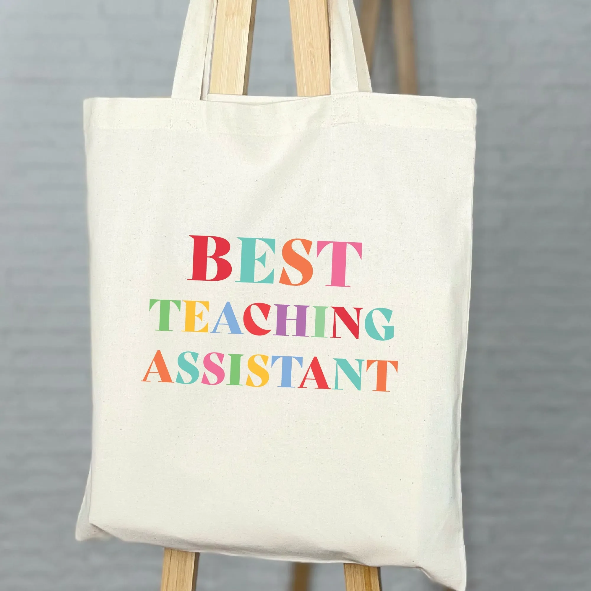 Best Teaching Assistant Bright Tote Bag