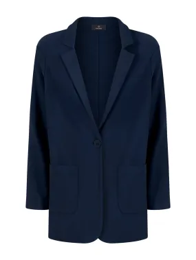 Blazer destrutturato in in Eco Techno Fleece - Bleu