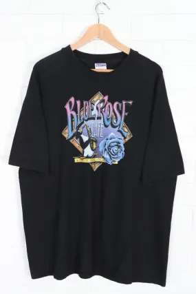 Blue Rose Cafe 90s No Crybabies Front Back Black T-Shirt (XXL)