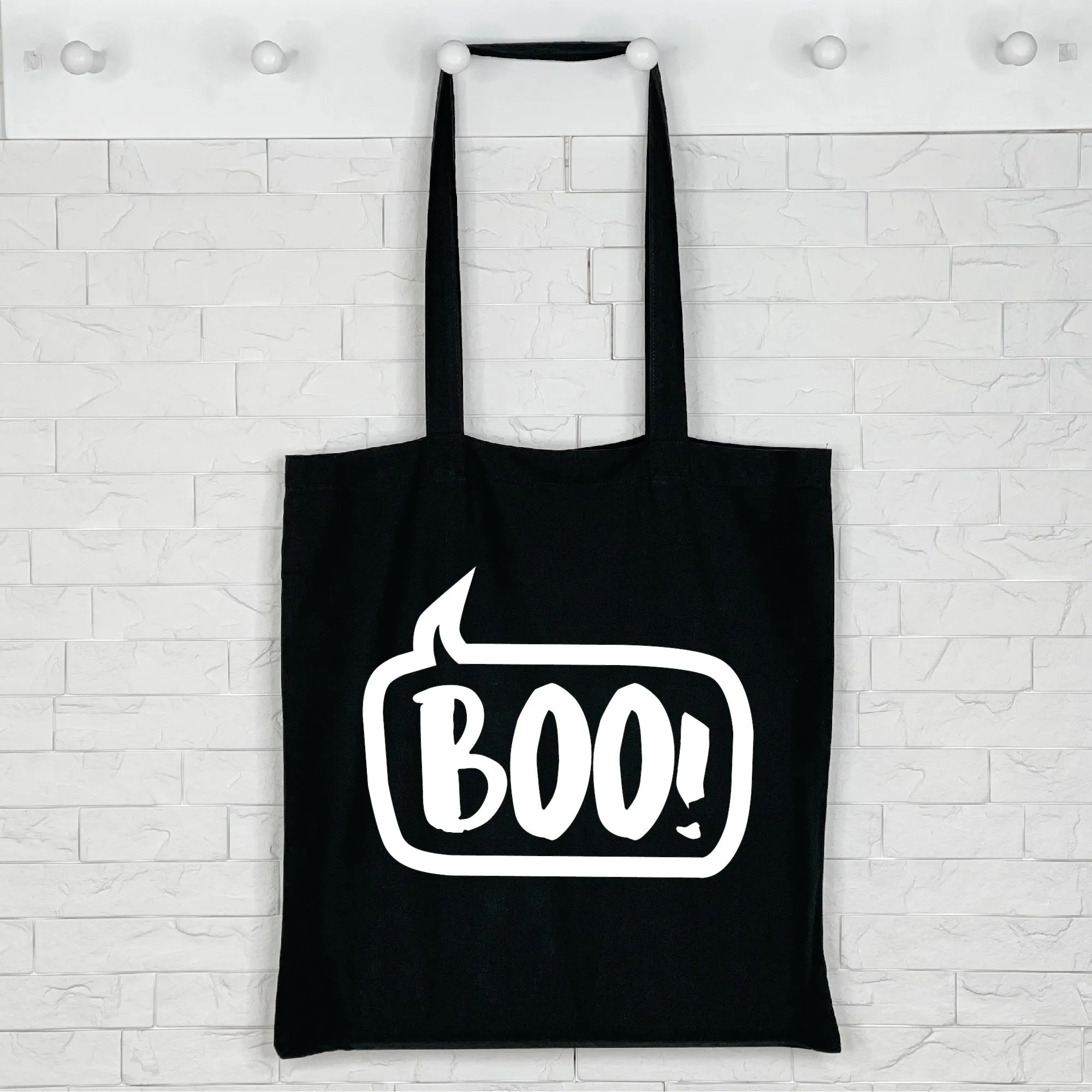 Boo Halloween Tote Bag