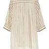 BRUNELLO CUCINELLI  |Stripes Casual Style Silk Blended Fabrics Cropped Cotton