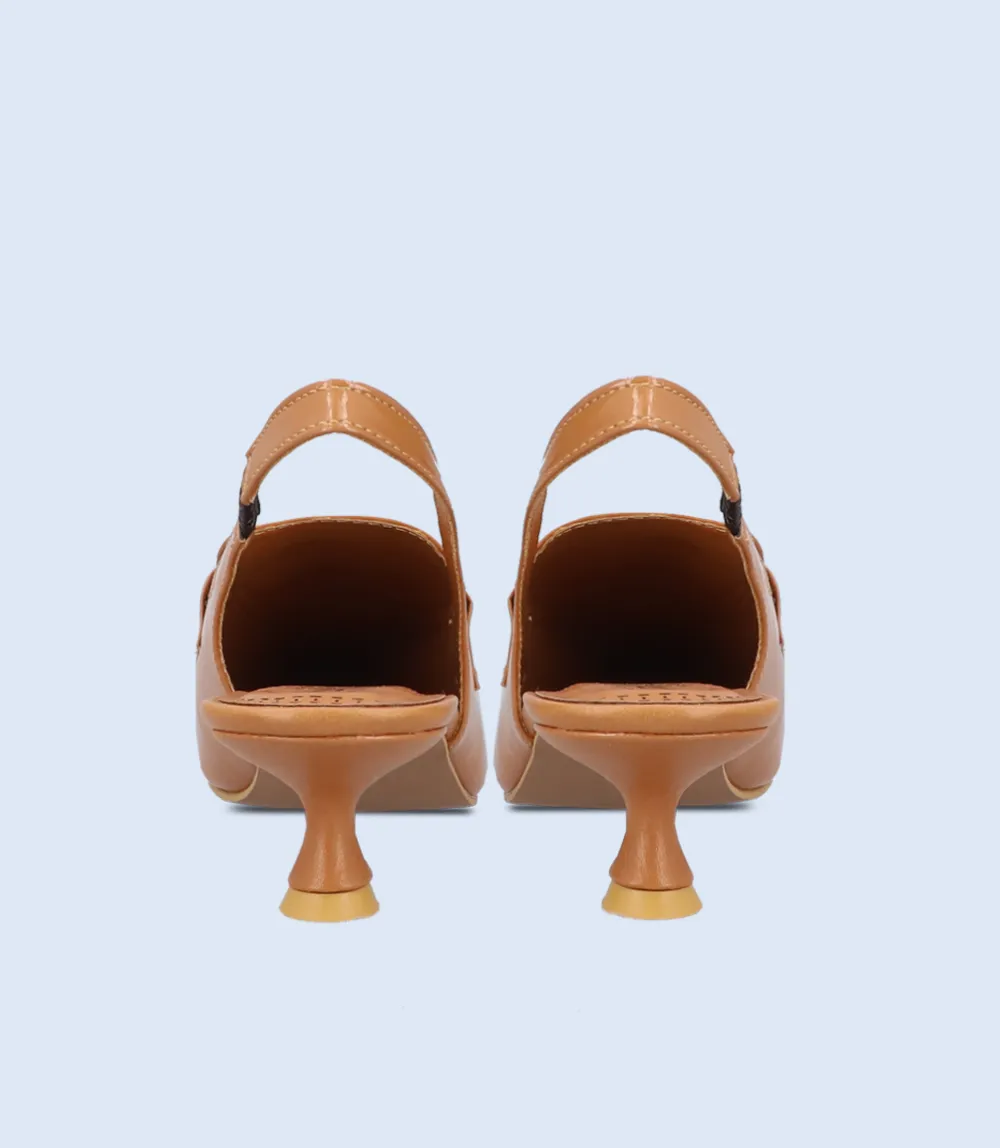 BW8193-TAN-Women Casual Sling Backs