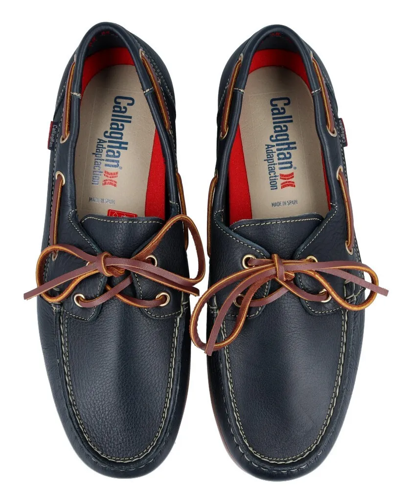 Callaghan Yate 51600 Men's navy blue boat shoes