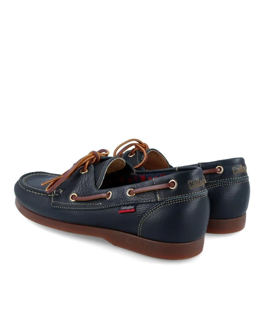 Callaghan Yate 51600 Men's navy blue boat shoes