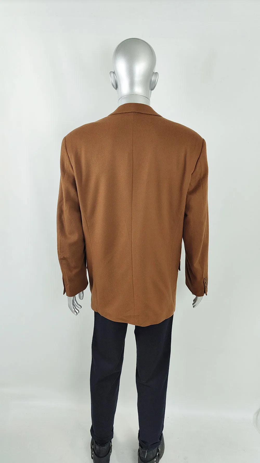 Cinque Vintage Mens Brown Wool & Cashmere Double Breasted Blazer