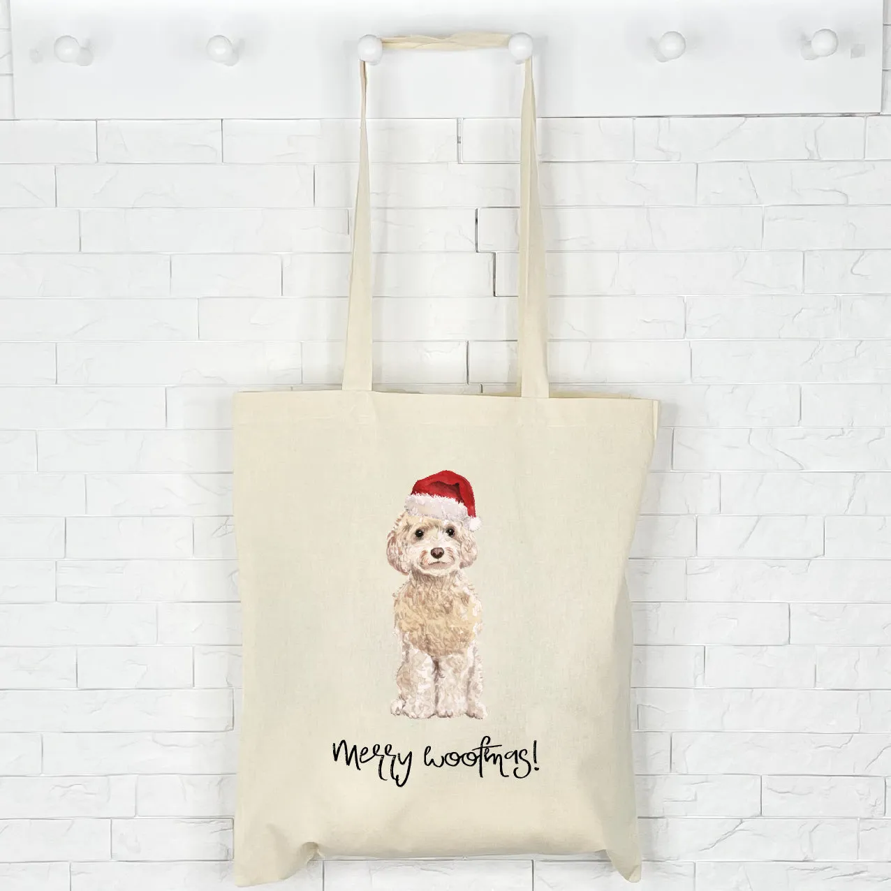 Cockapoo Christmas Tote Bag