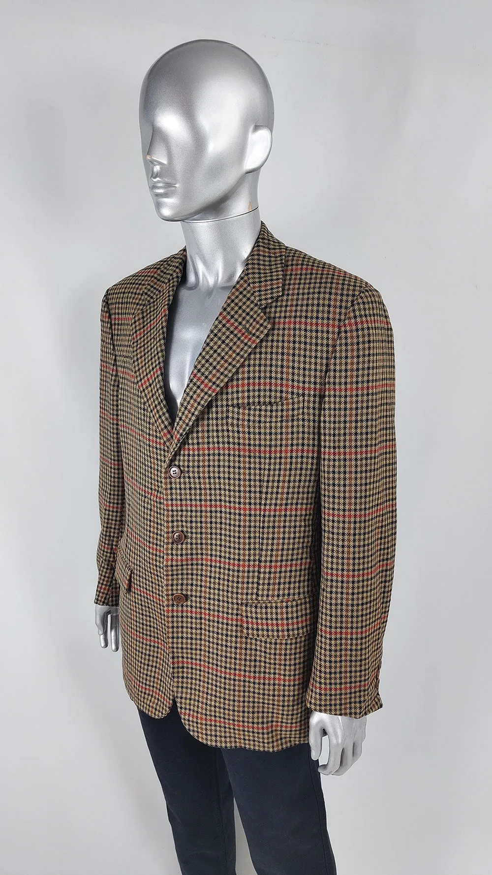 Confar Vintage Mens Italian Virgin Wool Blazer, 1980s