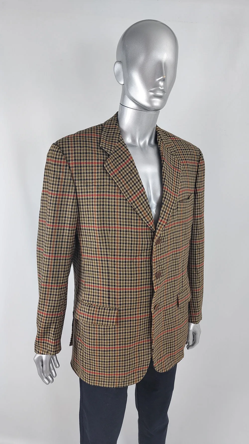 Confar Vintage Mens Italian Virgin Wool Blazer, 1980s