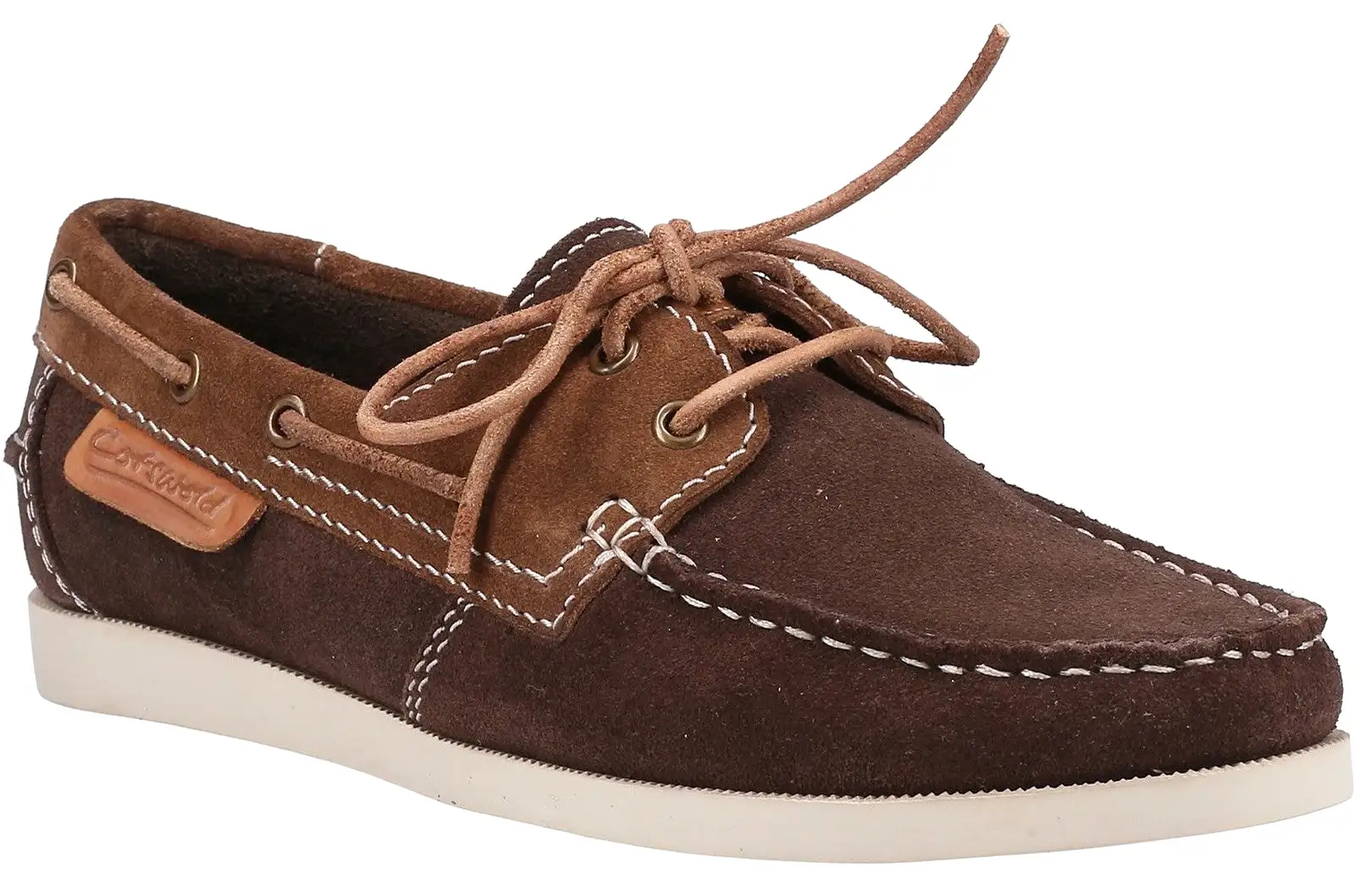 Cotswold Idbury Womens Leather Lace Up Boat Shoe