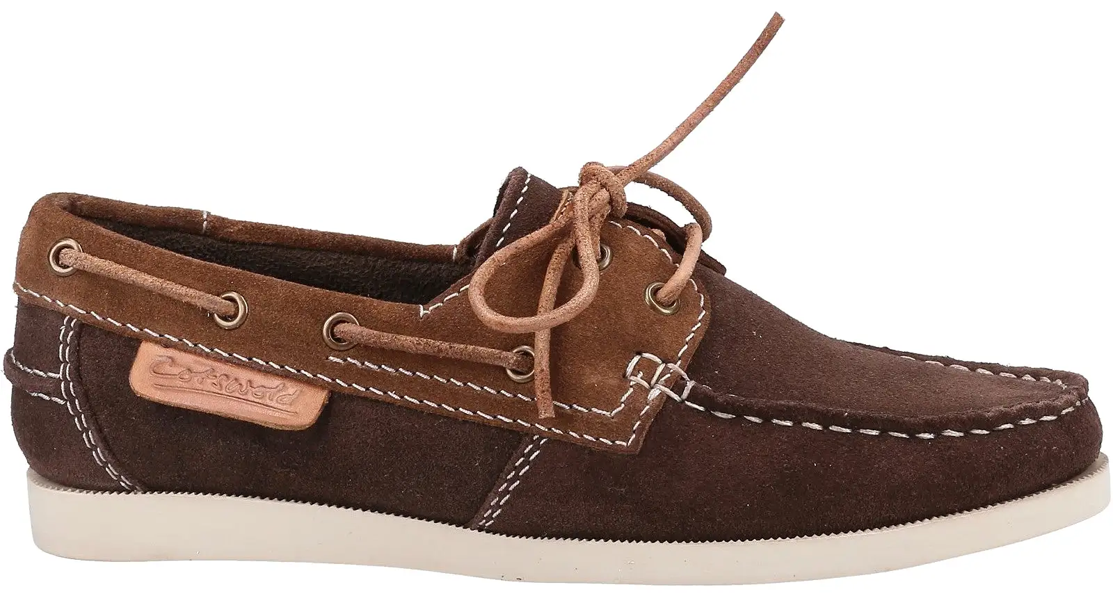 Cotswold Idbury Womens Leather Lace Up Boat Shoe