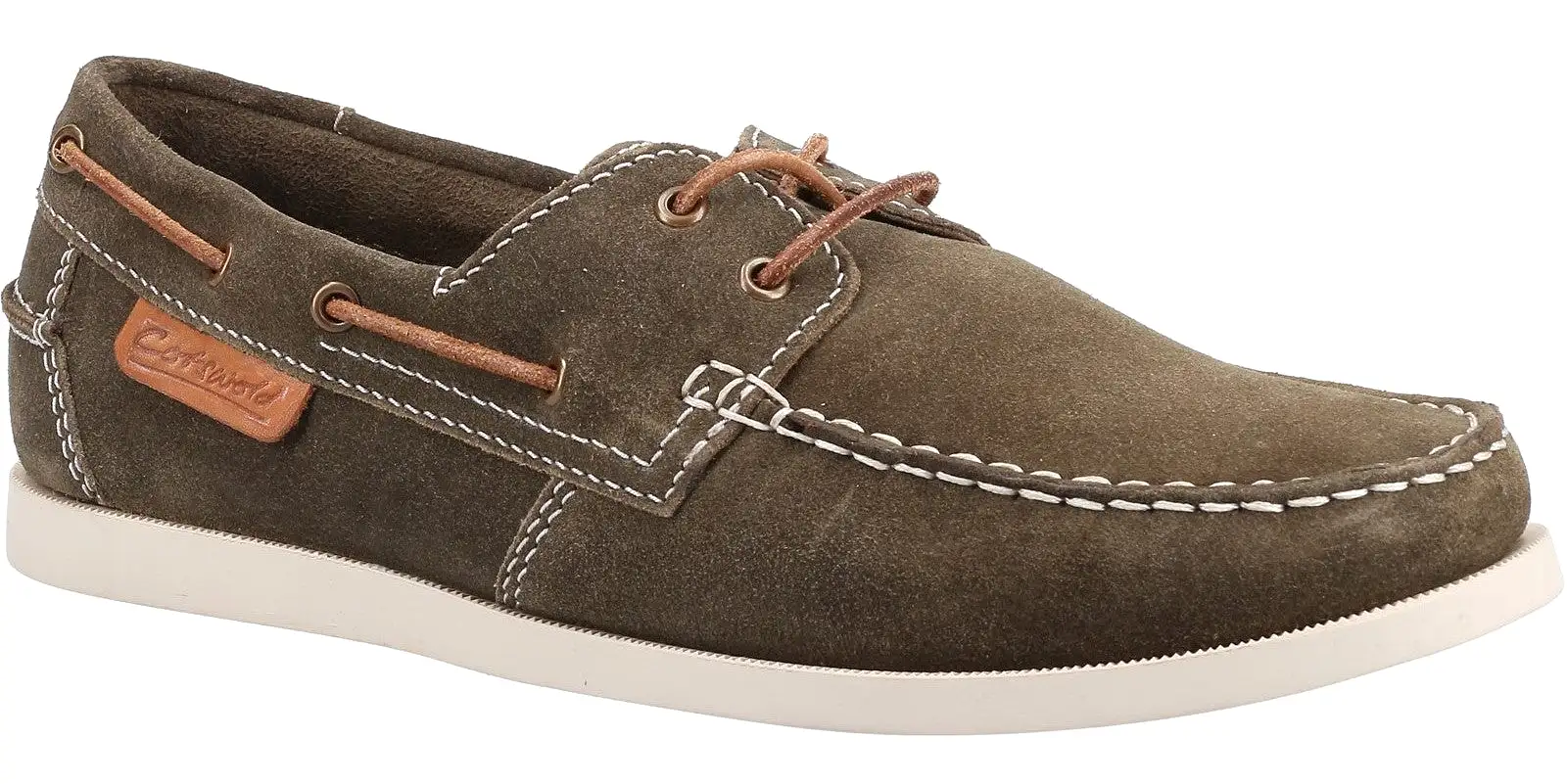 Cotswold Mitcheldean Mens Leather Lace Up Boat Shoe