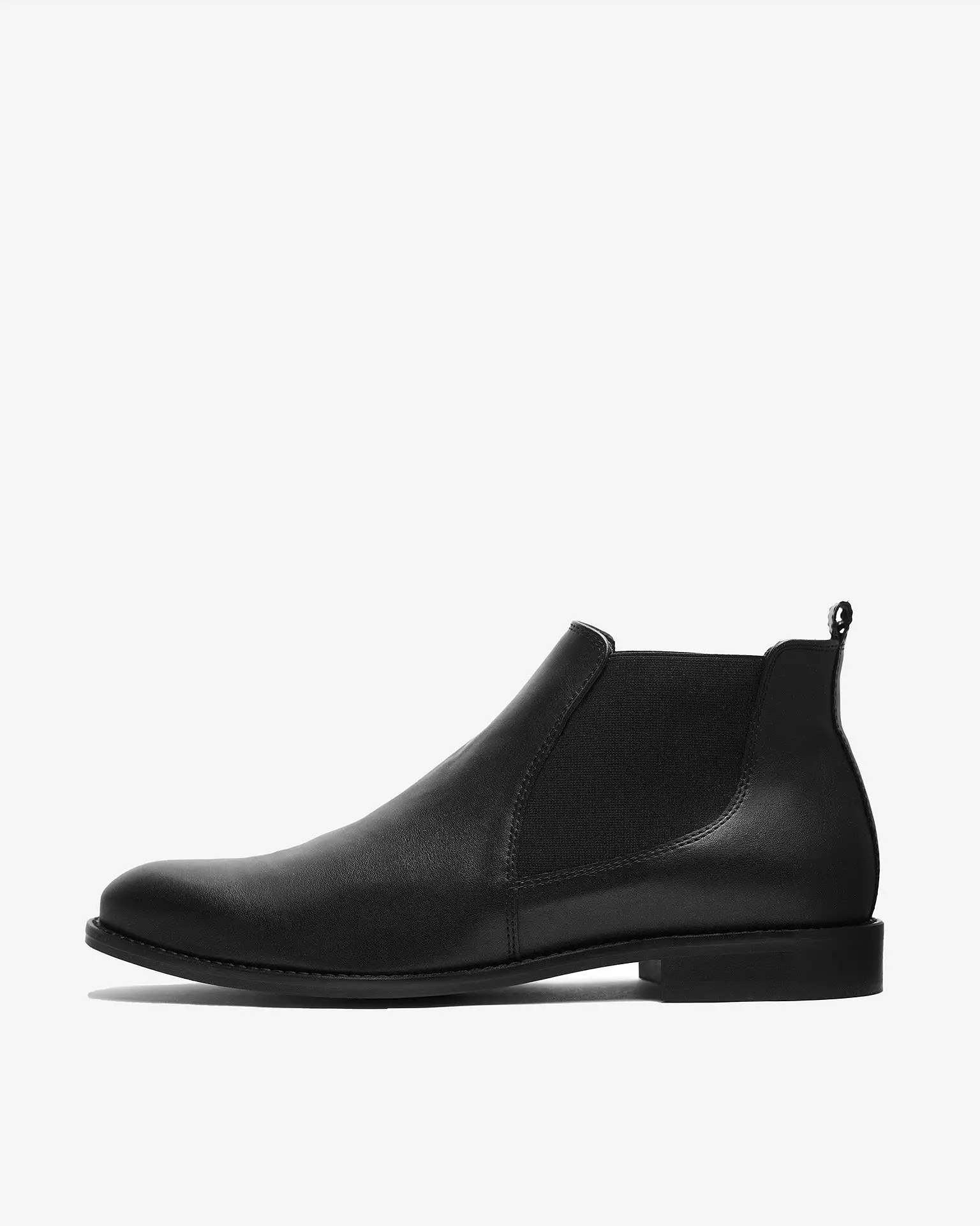 Dean Men's Grape Leather Vegan Chelsea Boots | Black