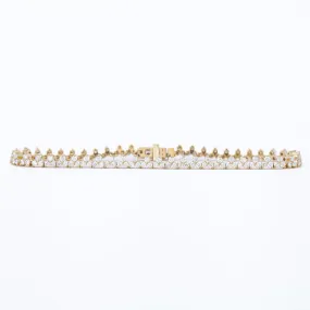 Diamond Cluster Tennis Bracelet