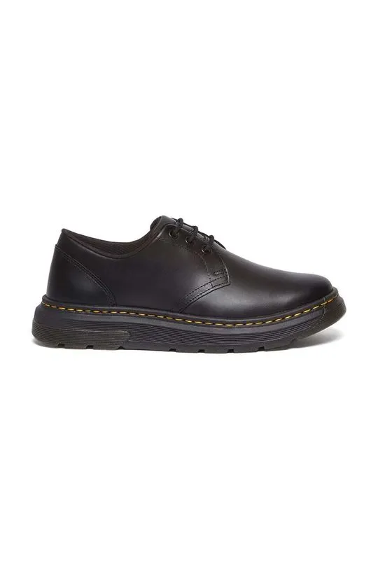 Dr. Martens leather shoes Crewson Lo men's black color DM31669001