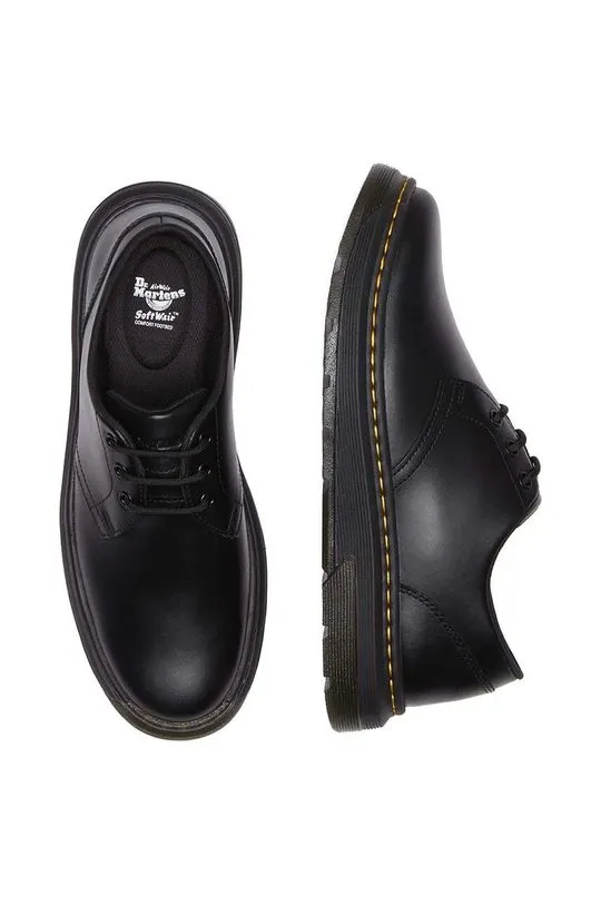 Dr. Martens leather shoes Crewson Lo men's black color DM31669001