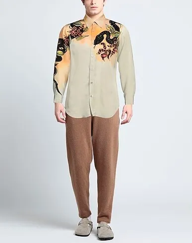 Dries Van Noten  |Flower Patterns Unisex Street Style Long Sleeves