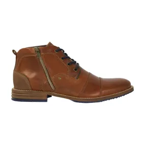 DUNE LONDON Captains Double Toe-Cap Leather Boots - Brown