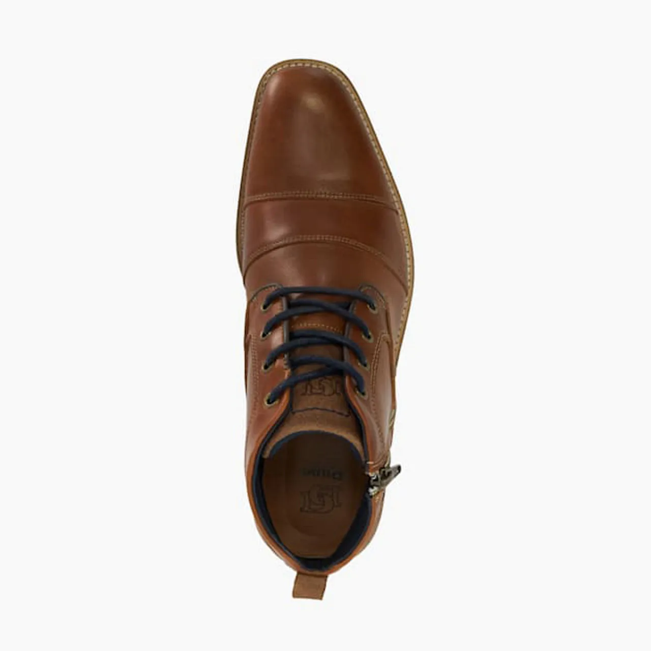 DUNE LONDON Captains Double Toe-Cap Leather Boots - Brown