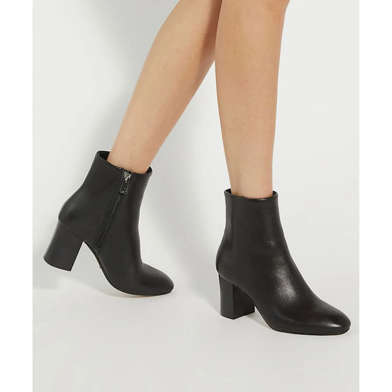 DUNE LONDON Ollave Block Heel Ankle Boots - Black