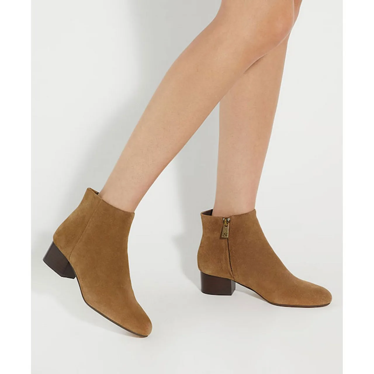 DUNE LONDON Perrie Low Heel Ankle Boots - Beige