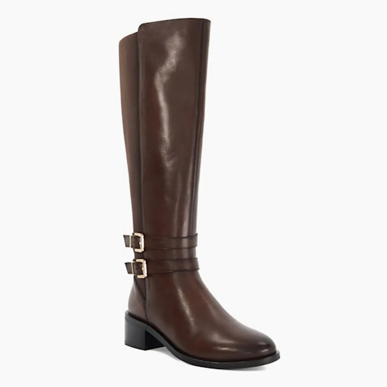 DUNE LONDON Tatter Knee-High Boots - Brown