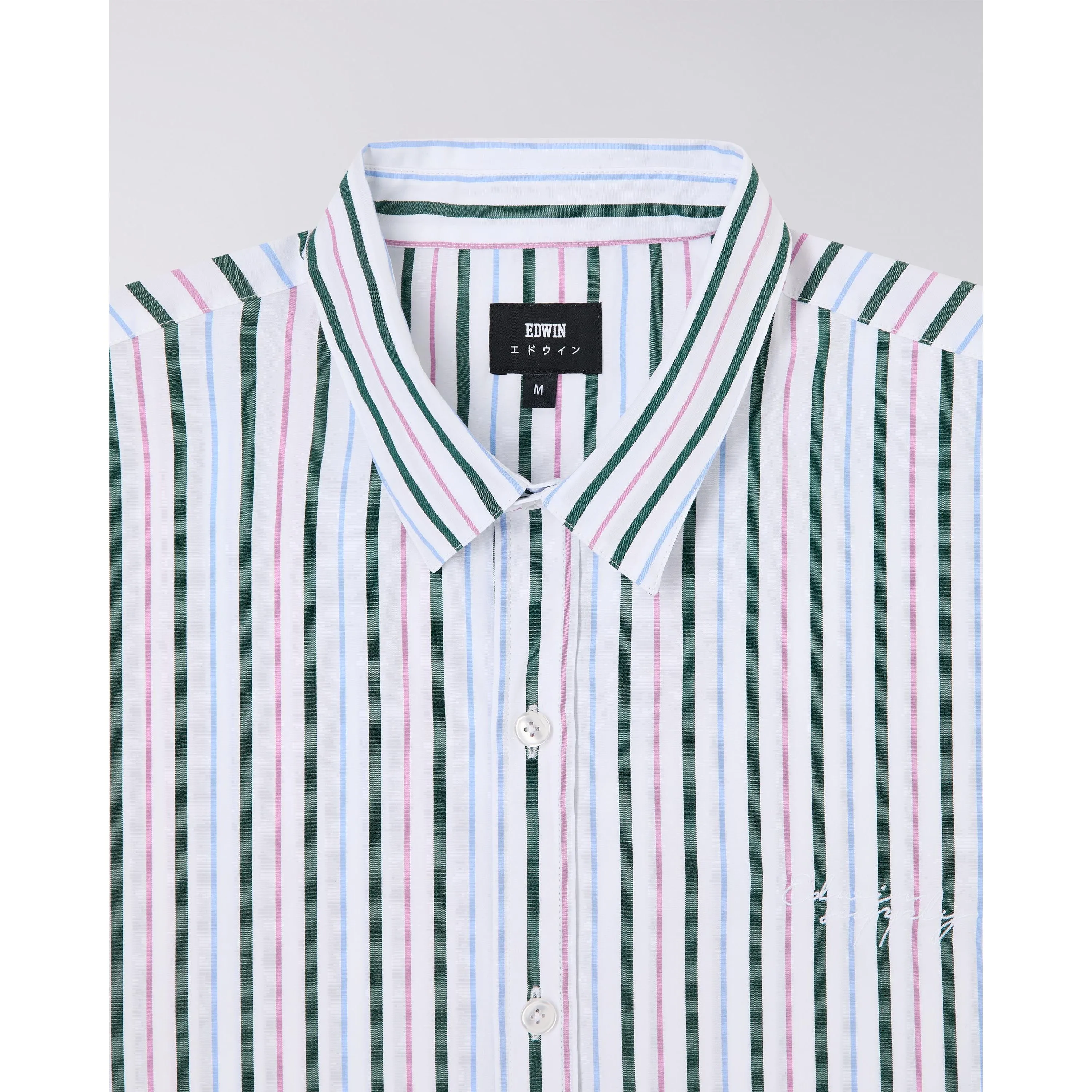 EDWIN Toledo Shirt White / Pink / Green