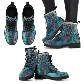 Elephant Mandala Women's Leather Boots