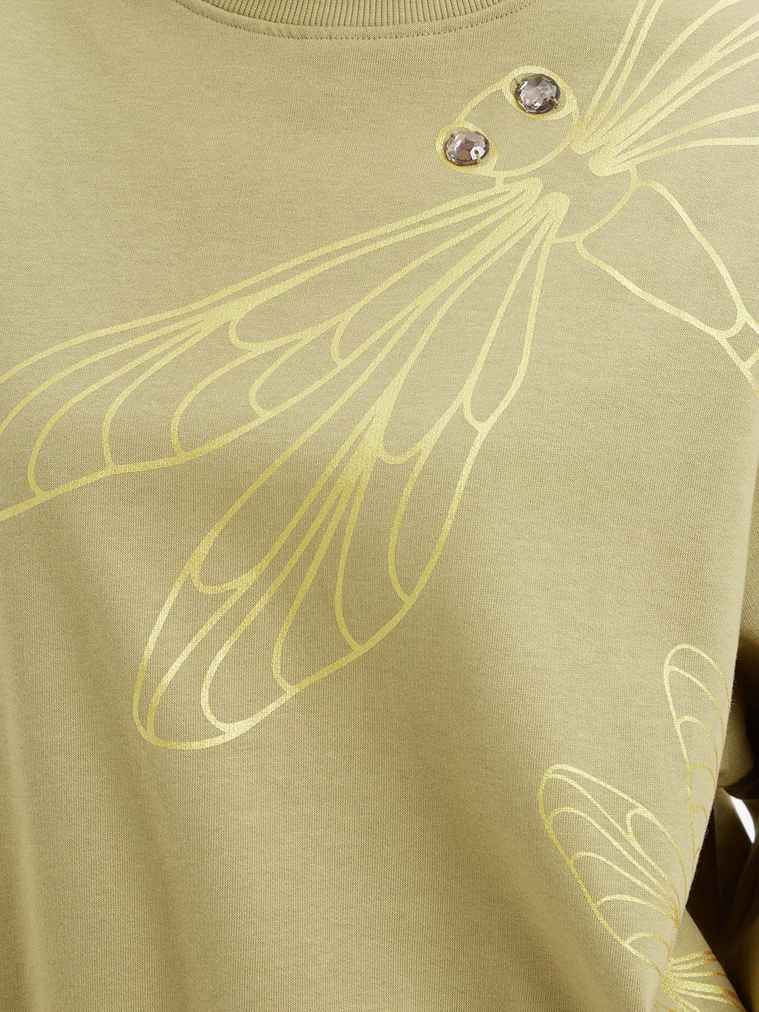 Embellished Dragonfly Sweatshirt