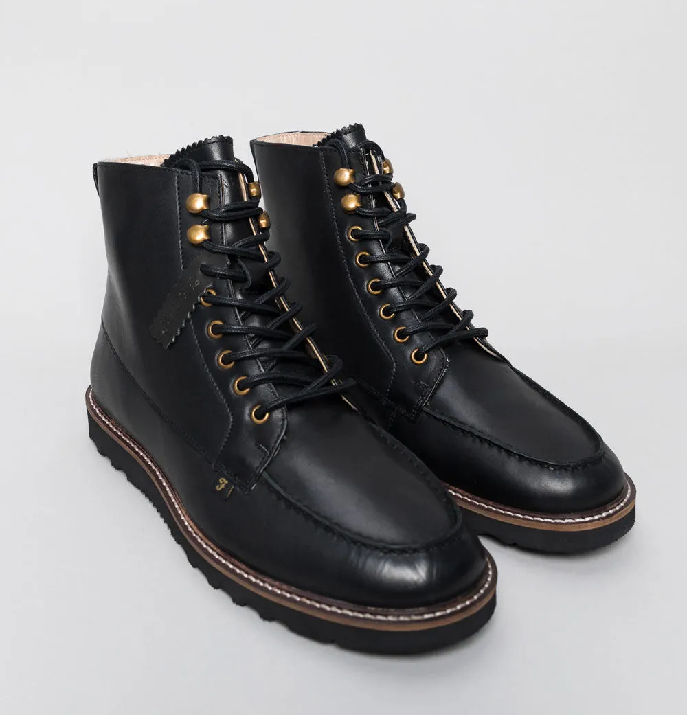 Farah Pantego Leather Boots Black