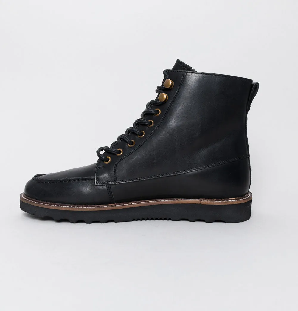 Farah Pantego Leather Boots Black